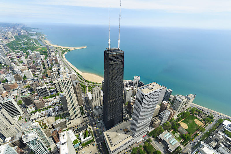 Vista do John Hancock Center em Chicago