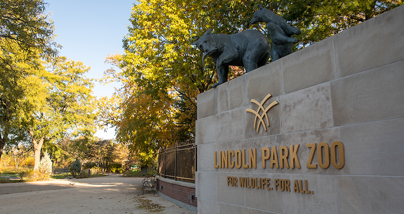 Letreiro do Lincoln Park Zoo em Chicago