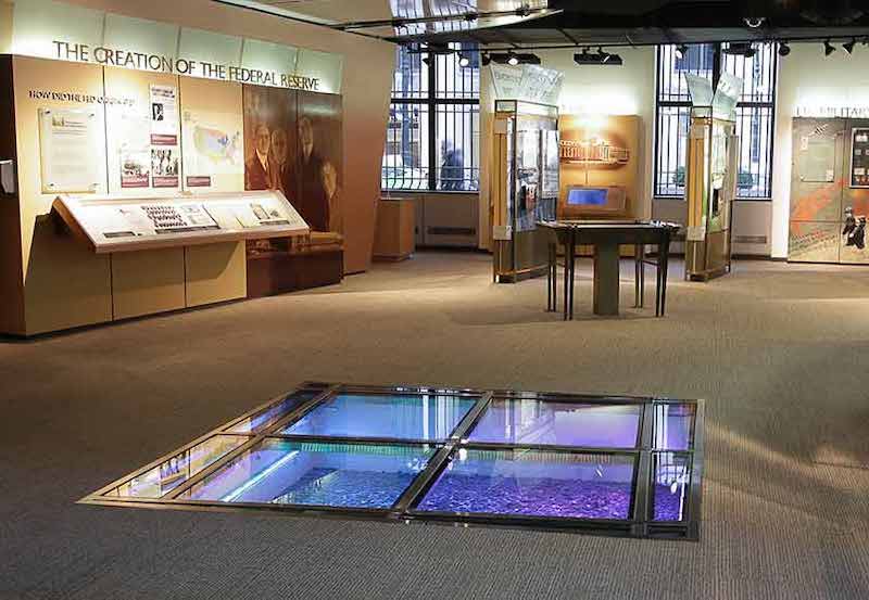 Interior do Money Museum em Chicago