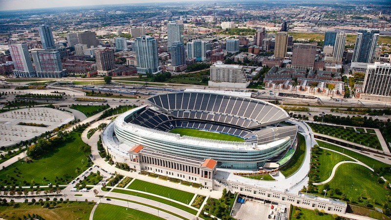 Estádio Soldier Field em Chicago