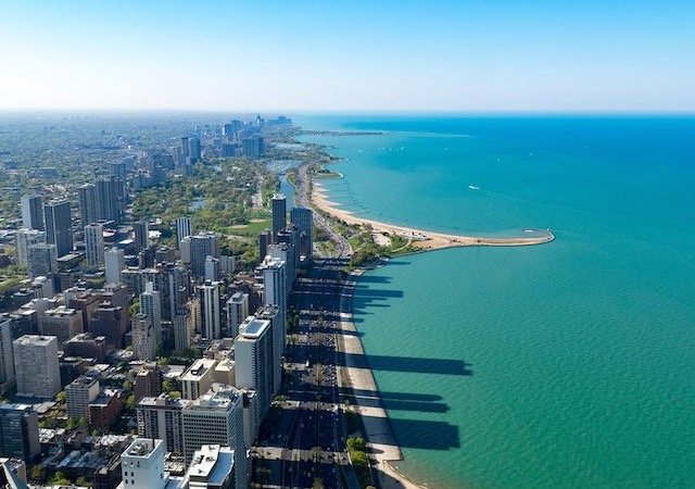 Lake Michigan em Chicago