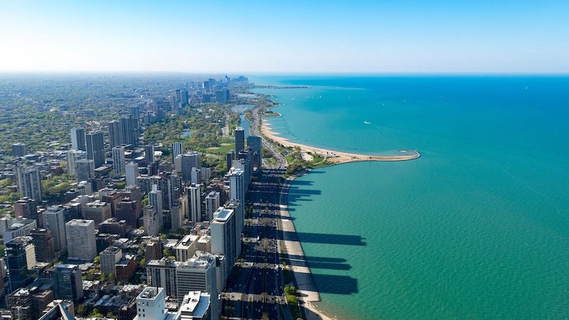 Lake Michigan em Chicago