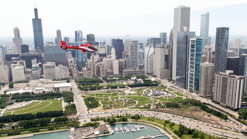 Passeio de helicóptero pelas atrações de Chicago