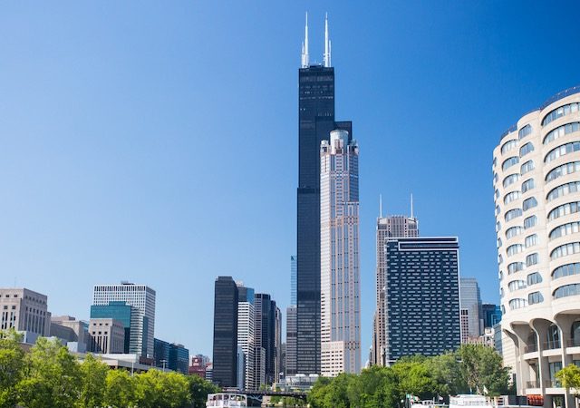 Vista da Willis Tower em Chicago