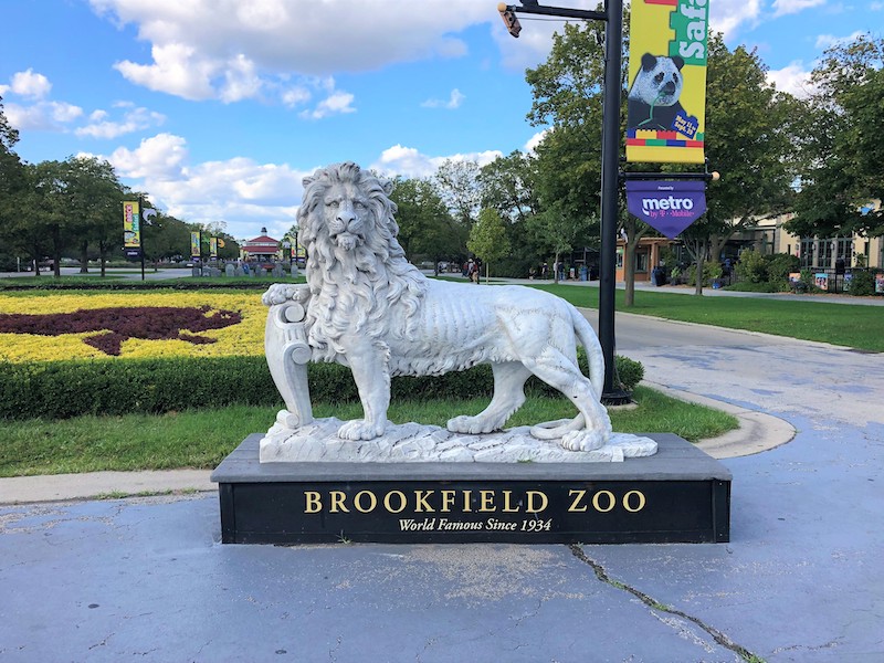 Estátua no Zoológico Brookfield perto de Chicago