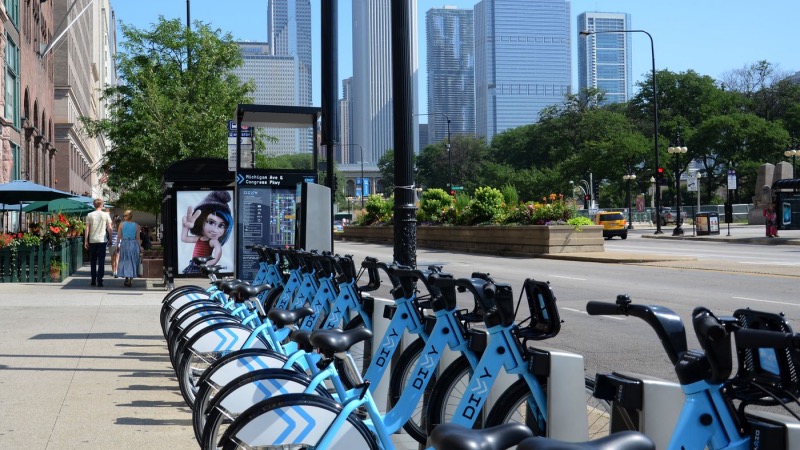 Como alugar uma bicicleta em Chicago?