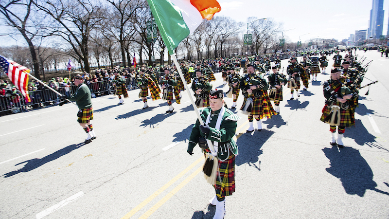 Desfile de Saint Patrick’s Day em Chicago